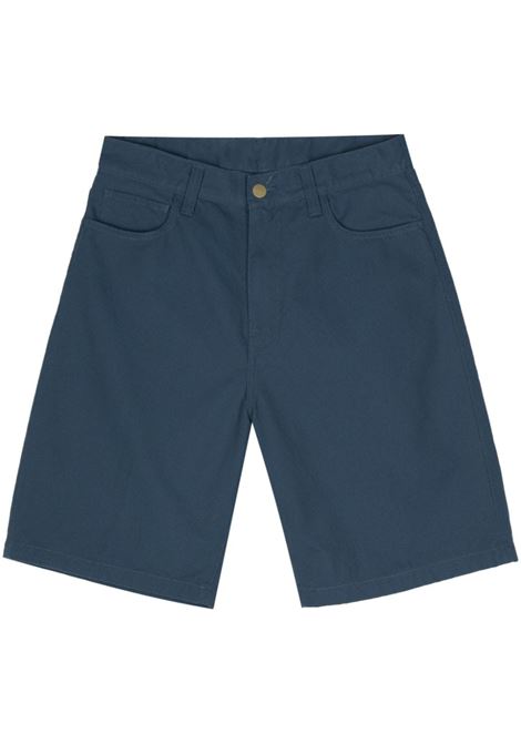 bermuda landon uomo blu in cotone CARHARTT WIP | I033280E9.02